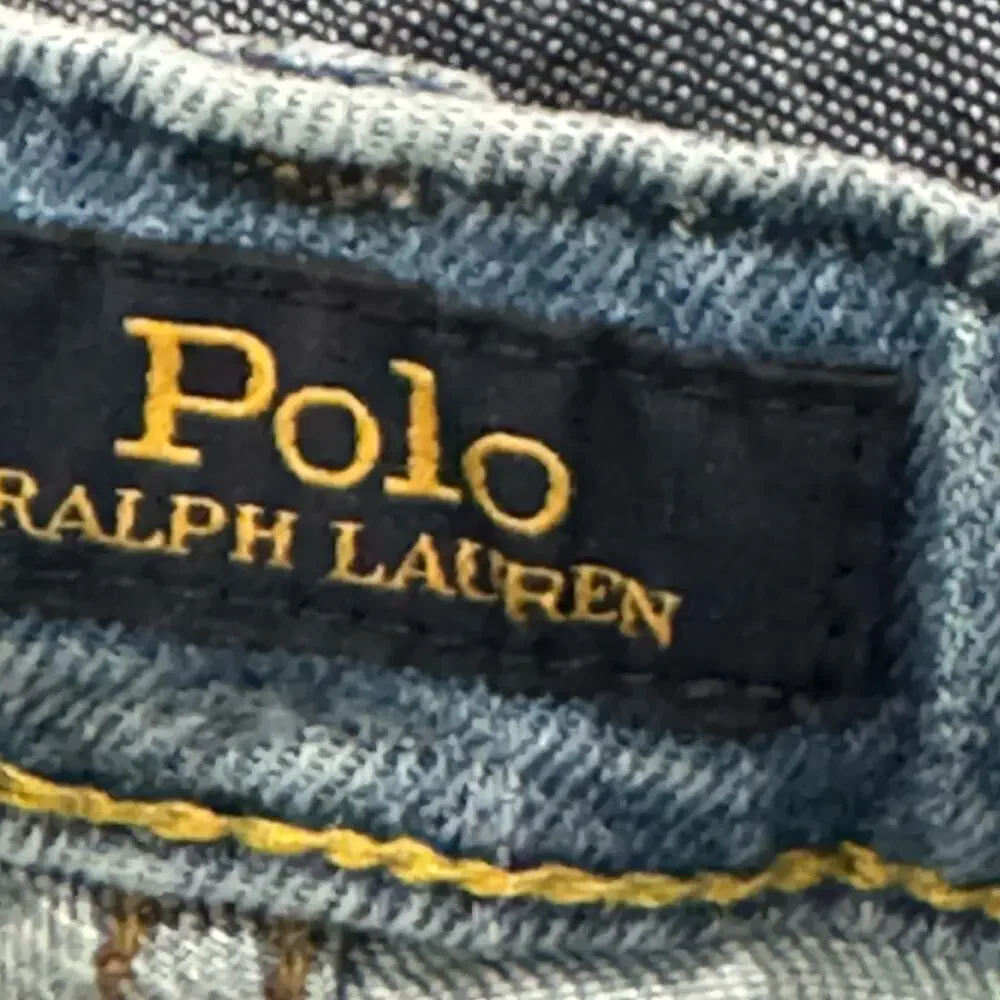 Polo Ralph Lauren The Sullivan Slim Jean Shorts Denim Stretch Blue Size 12